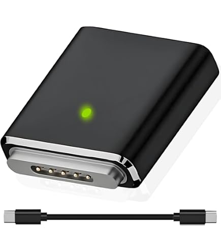 Voltvera Adattatore USB-C A Magnete Per MagSafe 2 – PD 100W, Indicatore LED, Compatibile Con MacBook Air/Pro 2013-2015, Lega Di Zinco