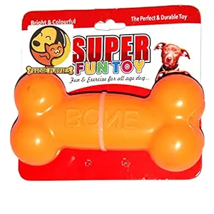 Foodie Puppies Squeeze Bone Dog Toy - Color May Vary