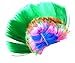 Produktbild Deutschland-Perücke WM Fan-Artikel Herren Damen Perücken Punk-Rock Fasching Halloween Frisur Karneval Neon Haar Peruecken 30cm