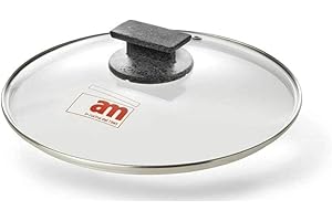 ACCADEMIA MUGNANO NOVIDEA Coperchio Padella Vetro Temperato Cuore Pietra Accademia Mugnano 24 28 cm (24 cm)