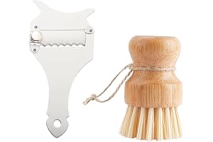 IKOPFLN Affetta Tartufi Affetta Tartufo Taglia Tartufo Professionale Affettatartufi Professionale Grattugia Cioccolato In Acciaio Inox Con Pennello Per Tartufi