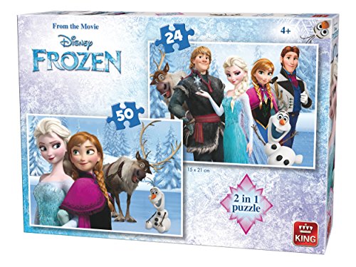 Preisvergleich Produktbild King 5413 2-in-1 "Disney Frozen Puzzle