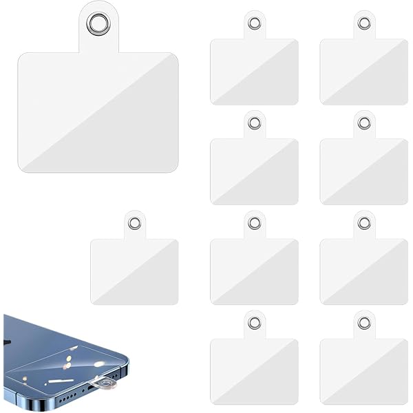 10 Toppe Per Cordino Cellulare - Adesivi Per Lacci E Cinturini - Compatibili Con Smartphone - Foto 10