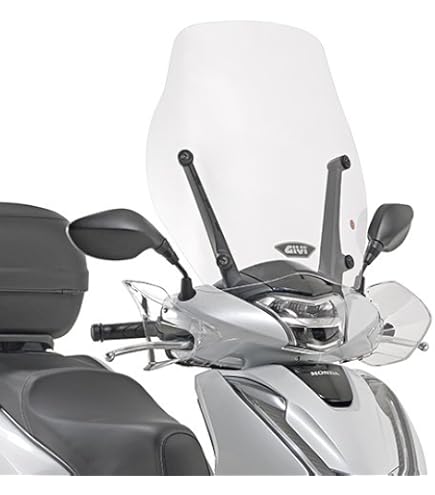 Parabrisas Bajo Ahumado Para Honda SH 125/150 (2017-2019) - Color Ahumado Oscuro, Medidas 455x355mm