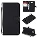 Produktbild Wendapai Samsung Galaxy A3 (2016) A310 Brieftasche Leder Hülle mit Schutz dauerhaft Accessories Hülle Folio Flip Cell Telefon Hülle Bag mit Kartenschlitzs,Cash Pocket,Black