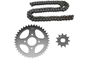 STREETPARTS24 Kettensatz 40 Kettenrad & 13 Ritzel inkl. Kette passend für Hercules Sachs Prima 2 3 4 5 M4 M5 | Ersatzteil Set (Kettenteilung 415, 122 Glieder)
