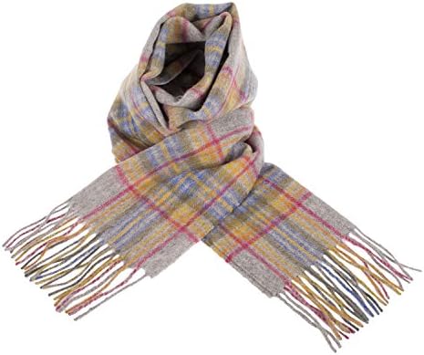Edinburgh 100% Lambswool Scottish Stewart Tartan Collection Scarf Brume (One Size)