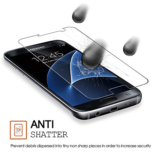  3-Unidades Protector de pantalla Galaxy S7 Vanzon   Cristal Vidrio Templado Premium Para Samsung Galaxy S7