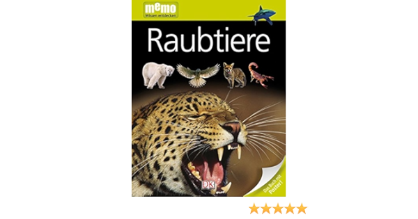 Raubtiere Memo Wissen Entdecken Amazon De Burnie David Bucher