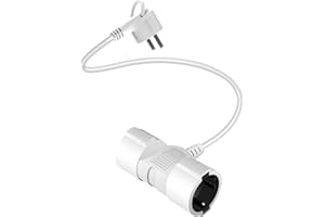 DKTYGER Doppelstecker für Steckdose, 1.5m Verlängerungskabel mit 2 schuko steckdosen, Mehrfachsteckdose 2 Fach Steckdose, doppel-verlängerung mit 2 schutzkontakt buchsen 2-Fach verteiler Max 3500W
