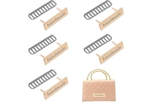 SUPERFINDINGS 16 etichette fatte a mano, 1,2 x 4 cm, in metallo, fatti a mano, in lega, etichette fatte a mano, etichette in metallo oro/platino