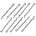 VALUE PACK 500 x Secure Hold Black Slide On Hair Grip Clips Bobby Kirby Pin 4.6cm