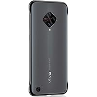 Pikkme Vivo S1 Pro Frameless Back Cover Case | Shockproof Ultra-Thin TPU Cover for Vivo S1 Pro (Black)