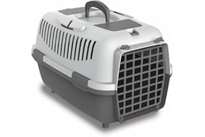 Nomade 3 Hundebox - Transportbox für kleine Hunde und Katzen - 60 x 40 x 38 cm - Kann bis zu 12 kg tragen. Robustes Polypropylen. Türen aus Kunststoff