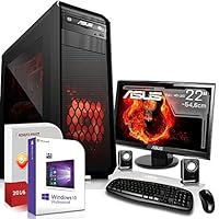 Gaming PC Komplett Set / Multimedia COMPUTER inkl. Win 10 Pro 64-Bit! - Intel Dual-Core G4560 2x 3,5 GHz - NVIDIA GeForce GTX 1050 Ti mit 4GB GDDR5 - 22-Zoll TFT Monitor - 8GB DDR4 RAM - 120GB SSD + 1TB HDD - 24-fach DVD Brenner - Lautsprecher - Tastatur + Maus - USB 3.0 - HDMI - DVI - Gamer PC mit 3 Jahren Garantie!