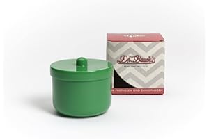 DR. BAUER'S Dr. Bauer Contenitore per bagno di pulizia della dose con inserto di risciacquo | protesi dentaria| La protesi può verde (1 pezzo)