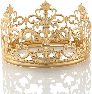 Vintage Mini Princess Crown Cake Topper Baby Shower Birthday Party Wedding Decoration