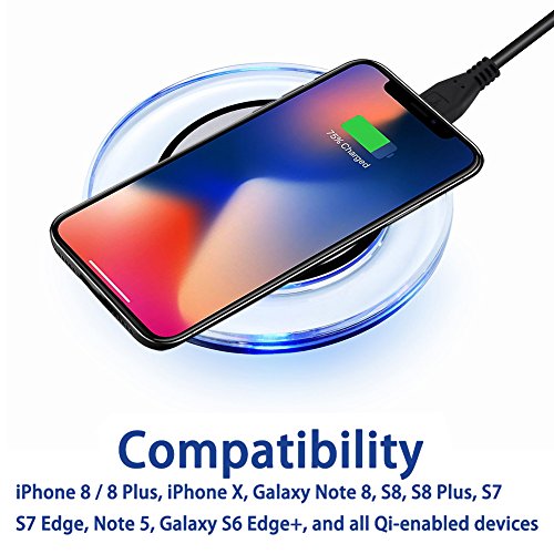 Expresstech Cargador Inal mbrico Qi Carga R pido cargadores por inducci n para Samsung S6 S6 Edge S7 S7 Edge Nexus 4 5 6 7 2013 HTC 8X Android y dispositivos compatibles con Qi Todo reviews Expresstech Cargador Inal mbrico Qi Carga R pido cargadores por inducci n para Samsung S6 S6 Edge S7 S7 Edge Nexus 4 5 6 7 2013 HTC 8X Android y dispositivos compatibles con Qi Todo