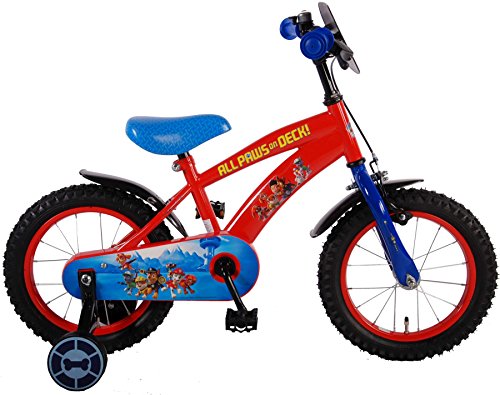 Paw Patrol Fahrrad 14 Zoll Kinderfahrrad Kinder Rad Jungen Mädchen Rot 61450