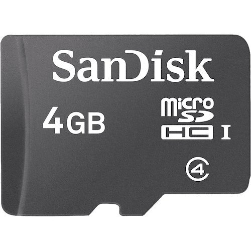 SanDisk Micro SDHC 4GB Class 4 Speicherkarte