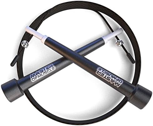 Adjustable, High Speed, MMA Jump Rope With Professional Quality Ball Bearings For Ultra Fast Response During HIIT &amp; Other Workouts| 9 Feet 100% Guarantee