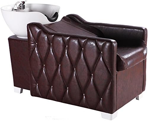 Bobo Angel Backwash Chair Salon Bowl Shampoo Equipment Sink Unit Double Drain Beauty Stylist Station BOSH003