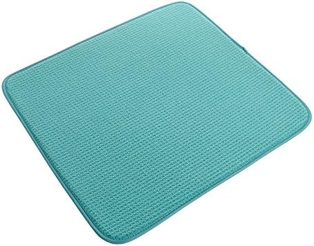 Jml Deluxe Dish Ultra-Absorbant Thick Drying Mat 41cm x 46cm - Aqua