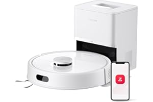 roborock Q7 L5+ Robot Aspirateur Laveur avec Station, 8000 Pa Aspiration, Vidange Automatique, Navigation LiDAR, 3 Niveaux d'eau, pour Poils d'animaux/Tapis, App