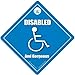 Produktbild Behinderte und wunderschöne Auto-Baby an Board Schild-Stil, mit Behinderungen "Disability Symbol, auto-