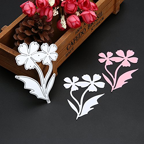 Amazingdeal365 Blumen 1 Metall Form Schablonen Schneiden DIY Dekor Sammelalbum Karten Buchzeichen Lesezeichen als Geschenk für Freunde Geburtstag Kinder,Kindergarten Hobby Schule Handarbeit Unterricht usw. Ein tolles Geschenk! - 3
