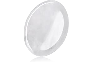 GUJOXILA Clear Crystal Thumb Worry Stone Healing Crystals Gifts for Beginner Oval Pocket Gemstones Meditation Chakra Polished Reiki Balancing Energy Massage Crystal