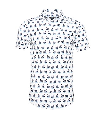 NUTEXROL Camisa de Hombre Camisas Hawaianas Camisas Estampadas de Homb