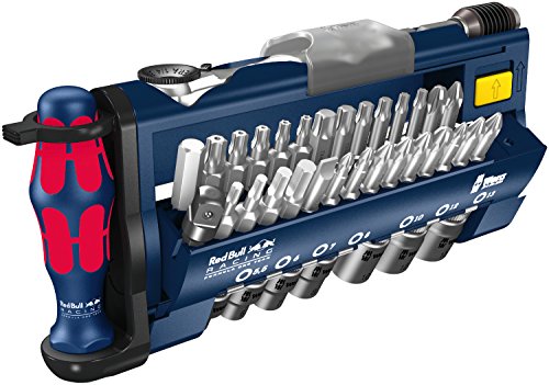 Wera Red Bull Racing Bit-Sortiment: Tool-Check Plus, 39-teilig, 39 Stück, 05227704001