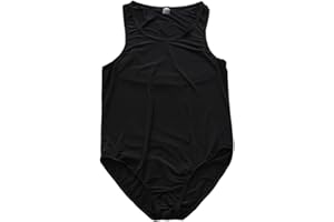 FEESHOW Men's One-Piece High Cut Wrestling Singlet Leotard Bodysuit Bikini Underwear