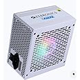 ZEBRONICS VS600Z 600W Premium Power Supply with Silent 120mm RGB Fan, Long Flat Cables, PCIe x 1, SATA x 4, 12V 36A (Max.), Over Voltage/Over Current/Short Circuit Protection (White)