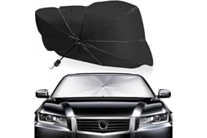 ‎HOME KOKO LOOK Sonnenschutz Frontscheibe Innen Auto 125X65cm Sonnenschirm UV Schutz UPF 50 Frontscheibe Sonnenrollo Auto Hitzeschutz Sonnenblende Windschutzscheibe - Size-M