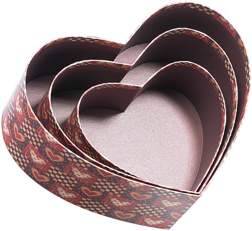 infactory Herzförmige Geschenk- & Deko-Boxen, 3er-Set - 5