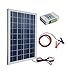 Produktbild ECO-WORTHY 25W Solarmodule 12 Volt Off Grid Bausatz W/ 3A Laderegler - Photovoltaik Solarpanel zum Aufladen von 12V Batterien