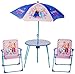 Produktbild alles-meine.de GmbH 4 tlg. Set: Sitzgruppe - Tisch + 2 Kinderstühle + Sonnenschirm -  Disney die..