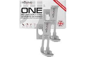 Sound bass 2 x Soporte de Montaje en Pared One, One Gen 2, One SL, Play:1 - Pack Doble - Blanco - Compatible con Sonos One, One Gen 2, ONESL & Play:1, diseñado en el Reino Unido