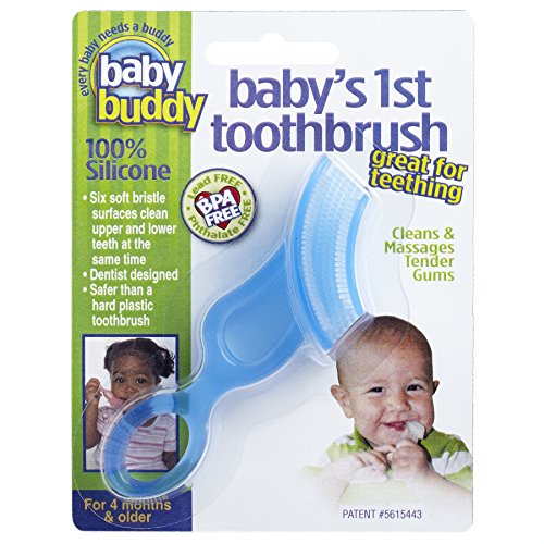 Baby Buddy Blue First Silicone Toothbrush