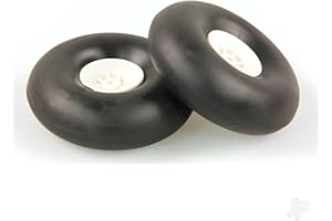 MCTIES JP 4.0in - (100mm) White Wheels (2pcs) for RC Aircraft