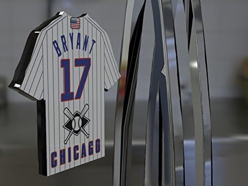 FanPlastic MAJOR LEAGUE BASEBALL - MLB JERSEY FRIDGE MAGNETS - You choose the name, number and team colours - FREE PERSONALISATION!!! (Chicago Cubs Baseball Fridge Magnet)