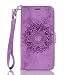 Produktbild Mokyo Google Pixel Hülle mit Frei Stylus Stift,Premium Flip Karte Halterung PU Leder Brieftasche Prägung Mandala Muster mit Kartenfächer Magnetverschluss Stand-Funktion Beschützer Handy Schutzhülle Ultra Dünn Wallet Klapphülle Bunch Tasche Schale für Google Pixel - Lila
