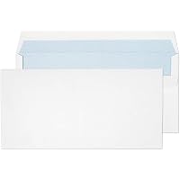 Enveloppes Autocollantes DL 110x220 Mm - Boîte De 50, Papier 80 G/m², Sans Fenêtre, Usage Quotidien
