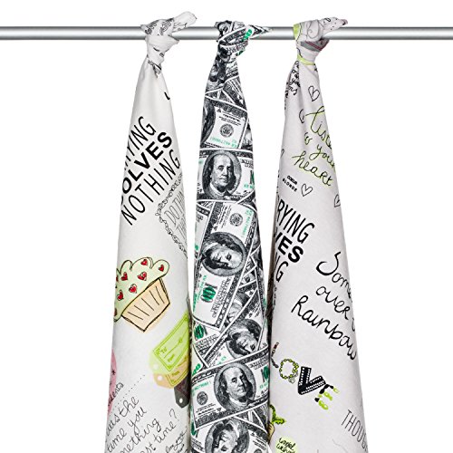 Juego de toallas grandes (80 x 70 cm), super suaves, de 100% algodón cepilladoEnvuelve a tu bebé en esta toalla. Talla:Good Life