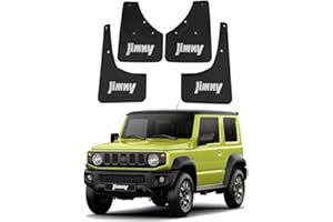 YLOXFW Car Mudguard Mud Flaps for Suzuki Jimny HJ BJ64 BJ74 2019-2024 Molded Custom Front and Rear Mudflaps Splash Guards Fender Flares Kit 4-PC Auto Accessories,Send 1 Car Wash Towel,Black