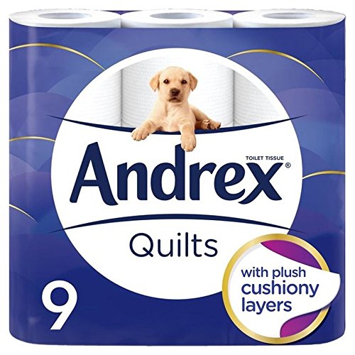 Preisvergleich Produktbild Andrex Quilts Zartheit Toilettenpapier Gepolstert 9 Pro Packung