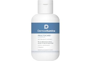 Dermovitamina Proctocare Detergente Intimo - Igiene Intima anche in caso di Emorroidi - Sapone Intimo Lenitivo e Rinfrescante - Con Vitamina E e Proteine d'Avena - Deterge con Delicatezza - 150ml