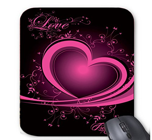 Preisvergleich Produktbild Grafik-Herz-Liebes-Druck-Schwarz-Maus... 7x8.66 Zoll